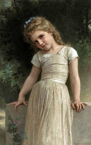 Die Schalkhafte, 1895 von Bouguereau | Gemälde-Reproduktion