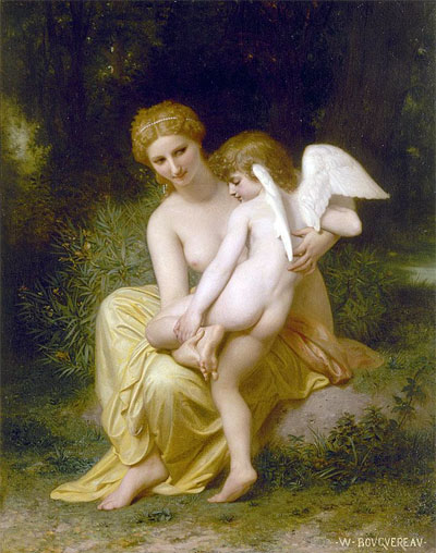 Wounded Eros, 1857 | Bouguereau | Painting Reproduction