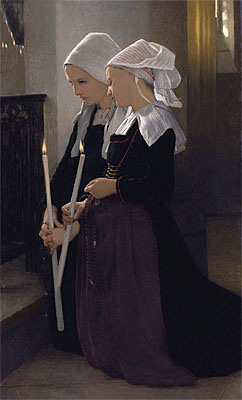 Le Voeu a Sainte-Anne-D'auray, 1869 | Bouguereau | Painting Reproduction