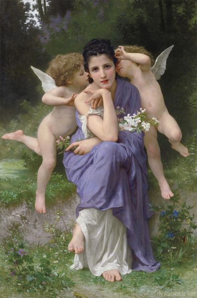 Songs of Spring, 1889 | Bouguereau | Painting Reproduction
