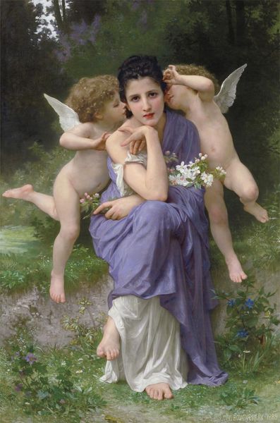 Frühlingslieder | Bouguereau | Gemälde Reproduktion