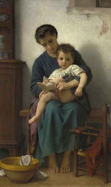 Die große Schwester, 1877 | Bouguereau | Gemälde Reproduktion