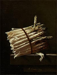 A Bundle of Asparagus, 1703 by Adriaen Coorte | Painting Reproduction