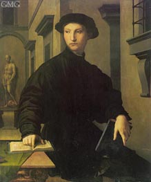 Portrait of Ugolino Martelli, c.1537/39 by Bronzino | Painting Reproduction
