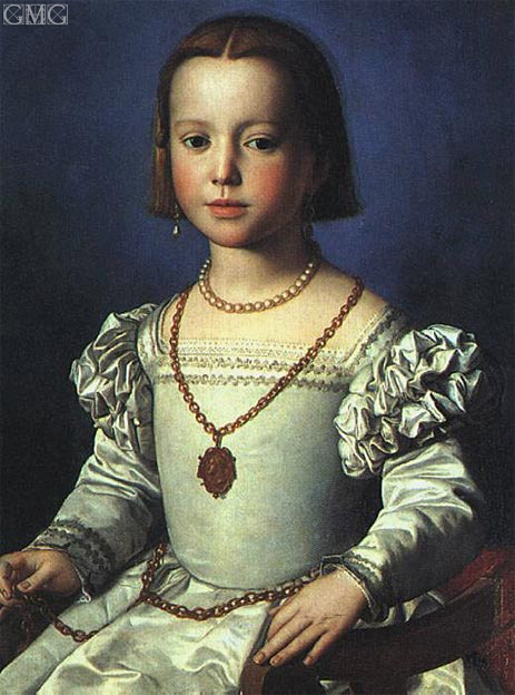 Bia, Illegitimate Daughter of Cosimo I de' Medici, c.1542 | Bronzino | Gemälde Reproduktion