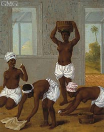 Caribbean Indian Woman in an Interior, St. Vincent, c.1770/80 by Agostino Brunias | Painting Reproduction