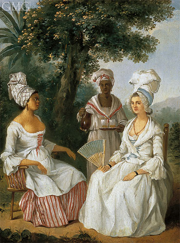 Creole Woman and Servants, c.1770/80 | Agostino Brunias | Gemälde Reproduktion