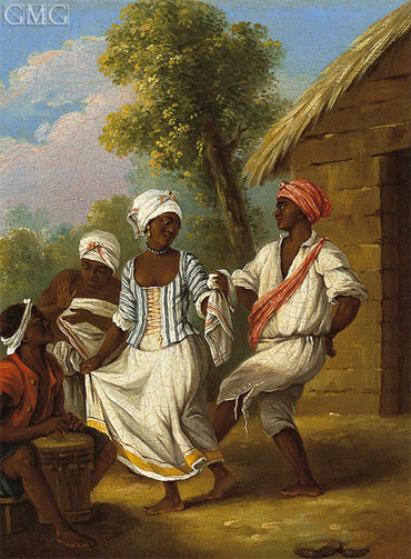 The Handkerchief Dance, c.1770/80 | Agostino Brunias | Gemälde Reproduktion