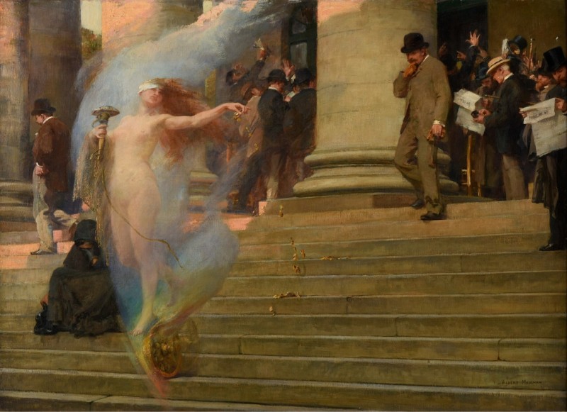 Albert Maignan | Fortune Passes, 1895 Fortune Passes, 1895 | Albert Maignan