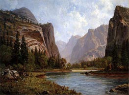 Gates of the Yosemite, c.1882 von Bierstadt | Gemälde-Reproduktion