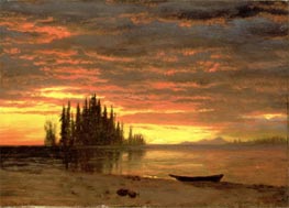 California Sunset, undated von Bierstadt | Gemälde-Reproduktion