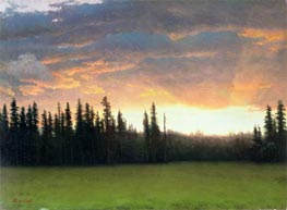 California Sunset, undated by Bierstadt | Painting Reproduction