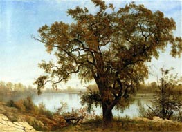 A View from Sacramento, c.1875 von Bierstadt | Gemälde-Reproduktion