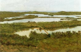 A River Estuary, undated von Bierstadt | Gemälde-Reproduktion