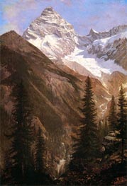 Canadian Rockies, Asulkan Glacier, undated by Bierstadt | Painting Reproduction