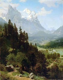 The Wetterhorn, Mch 15th, von Bierstadt | Gemälde-Reproduktion