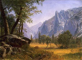 Yosemite Valley, undated by Bierstadt | Painting Reproduction
