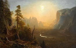 Yosemite Valley, Glacier Point Trail | Bierstadt | Gemälde Reproduktion