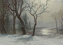 Winter in Yosemite, undated by Bierstadt | Painting Reproduction