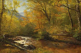 Brook in Woods, undated by Bierstadt | Painting Reproduction