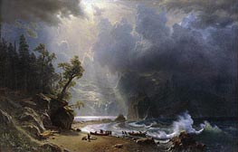 Puget Sound on the Pacific Coast, 1870 von Bierstadt | Gemälde-Reproduktion