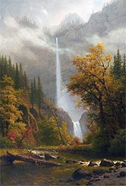 Multnomah Wasserfälle, n.d. von Bierstadt | Gemälde-Reproduktion