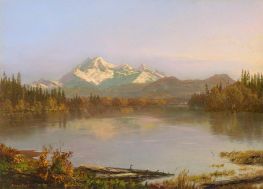 Mount Baker, Washington, c.1890 by Bierstadt | Painting Reproduction