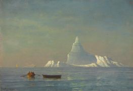 Icebergs, c.1883 by Bierstadt | Painting Reproduction