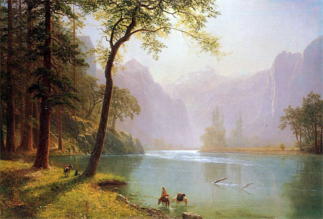 Kern River Valley California, 1871 by Bierstadt | Painting Reproduction