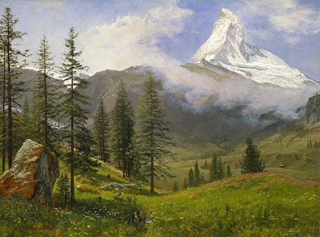 The Matterhorn, c.1867 by Bierstadt | Painting Reproduction