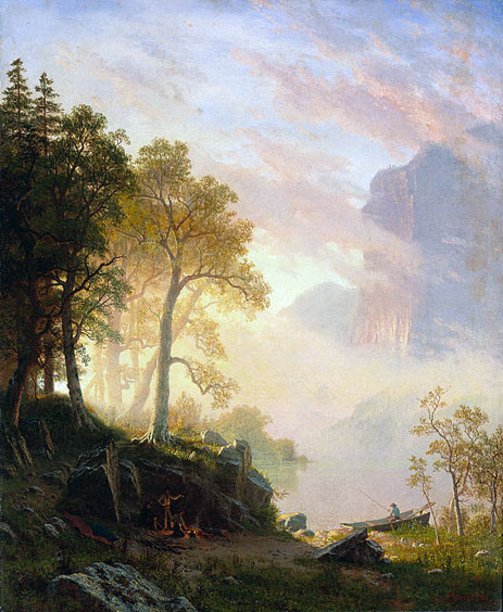 The Merced River in Yosemite, 1868 | Bierstadt | Gemälde Reproduktion