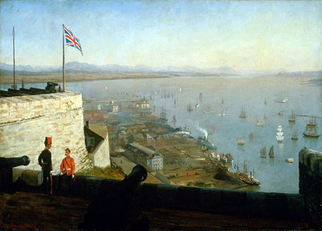 St. Lawrence River from the Citadel, Quebec | Bierstadt | Painting Reproduction