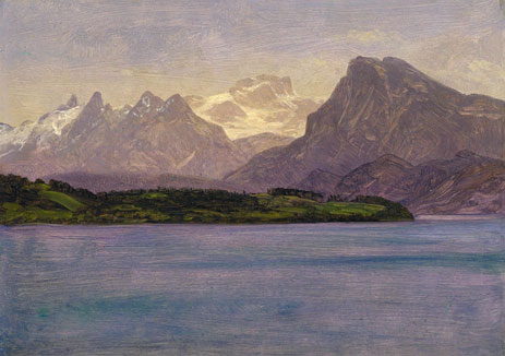 Alaskan Coast Range, c.1889 | Bierstadt | Painting Reproduction