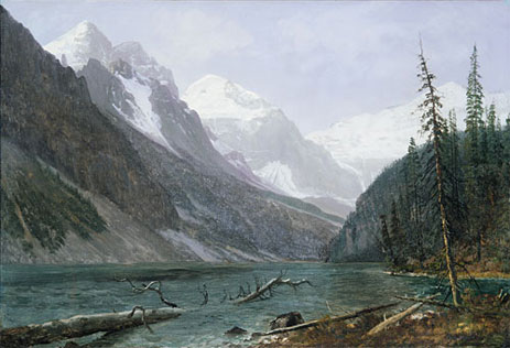 Canadian Rockies, Lake Louise, c.1889 | Bierstadt | Painting Reproduction