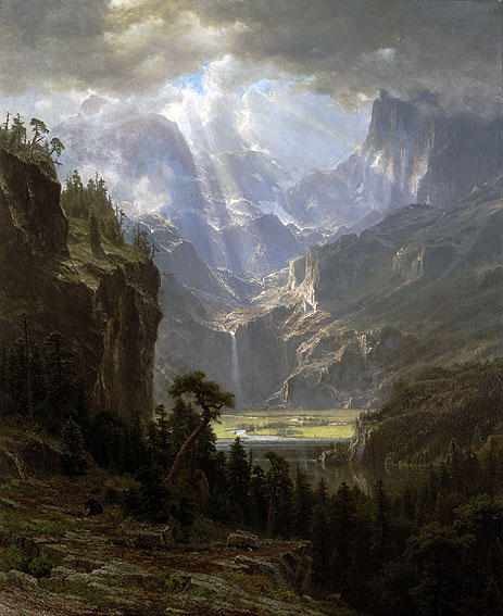 Rocky Mountains, Lander's Peak, 1863 | Bierstadt | Painting Reproduction