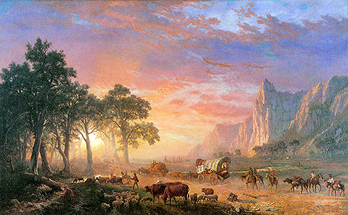 The Oregon Trail, 1869 | Bierstadt | Painting Reproduction