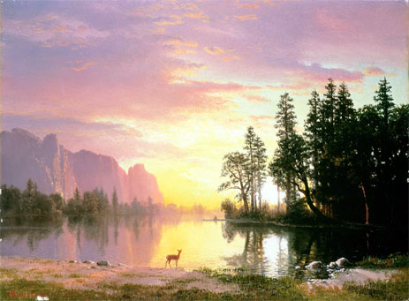 Yosemite Valley, undated | Bierstadt | Painting Reproduction