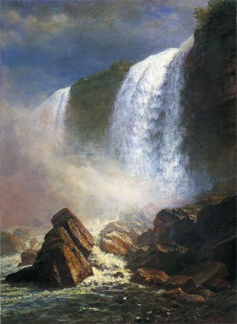 Falls of Niagara from Below, n.d. | Bierstadt | Painting Reproduction