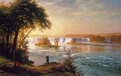 The Falls of St. Anthony | Bierstadt | Painting Reproduction
