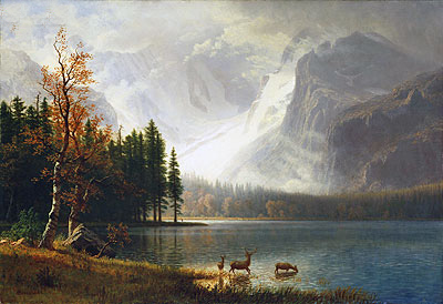 Estes Park, Colorado, Whyte's Lake, c.1877 | Bierstadt | Painting Reproduction