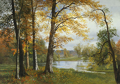 A Quiet Lake, n.d. by Bierstadt | Painting Reproduction