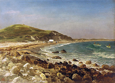 Coastal Scene, n.d. by Bierstadt | Painting Reproduction