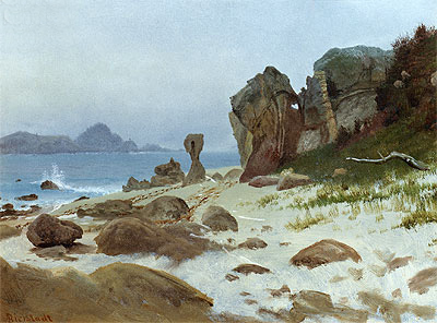 Bay of Monterey, n.d. by Bierstadt | Painting Reproduction