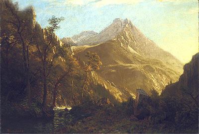 Wasatch Mountains, n.d. by Bierstadt | Painting Reproduction