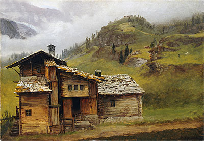 Berghaus, n.d. | Bierstadt | Gemälde Reproduktion