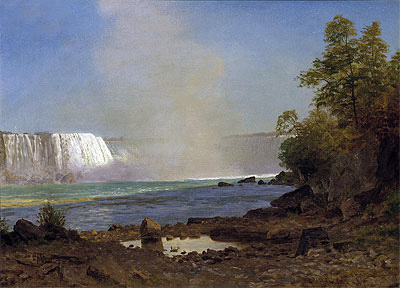 Niagara Falls, 1863 by Bierstadt | Painting Reproduction