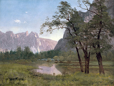 Yosemite Valley, n.d. | Bierstadt | Gemälde Reproduktion