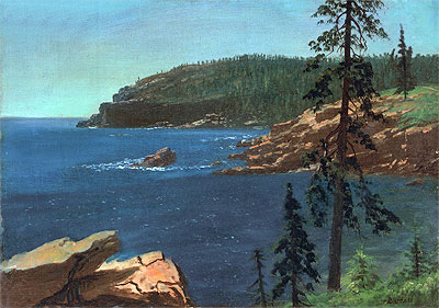 California Coast, undated | Bierstadt | Painting Reproduction