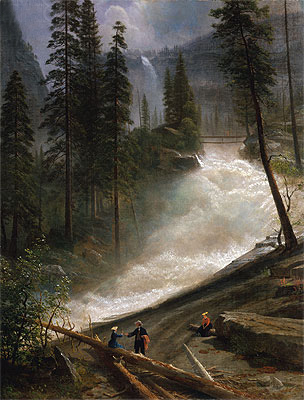 Nevada-Fälle, Yosemite | Bierstadt | Gemälde Reproduktion