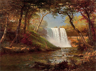 Minnehaha Falls, undated | Bierstadt | Gemälde Reproduktion